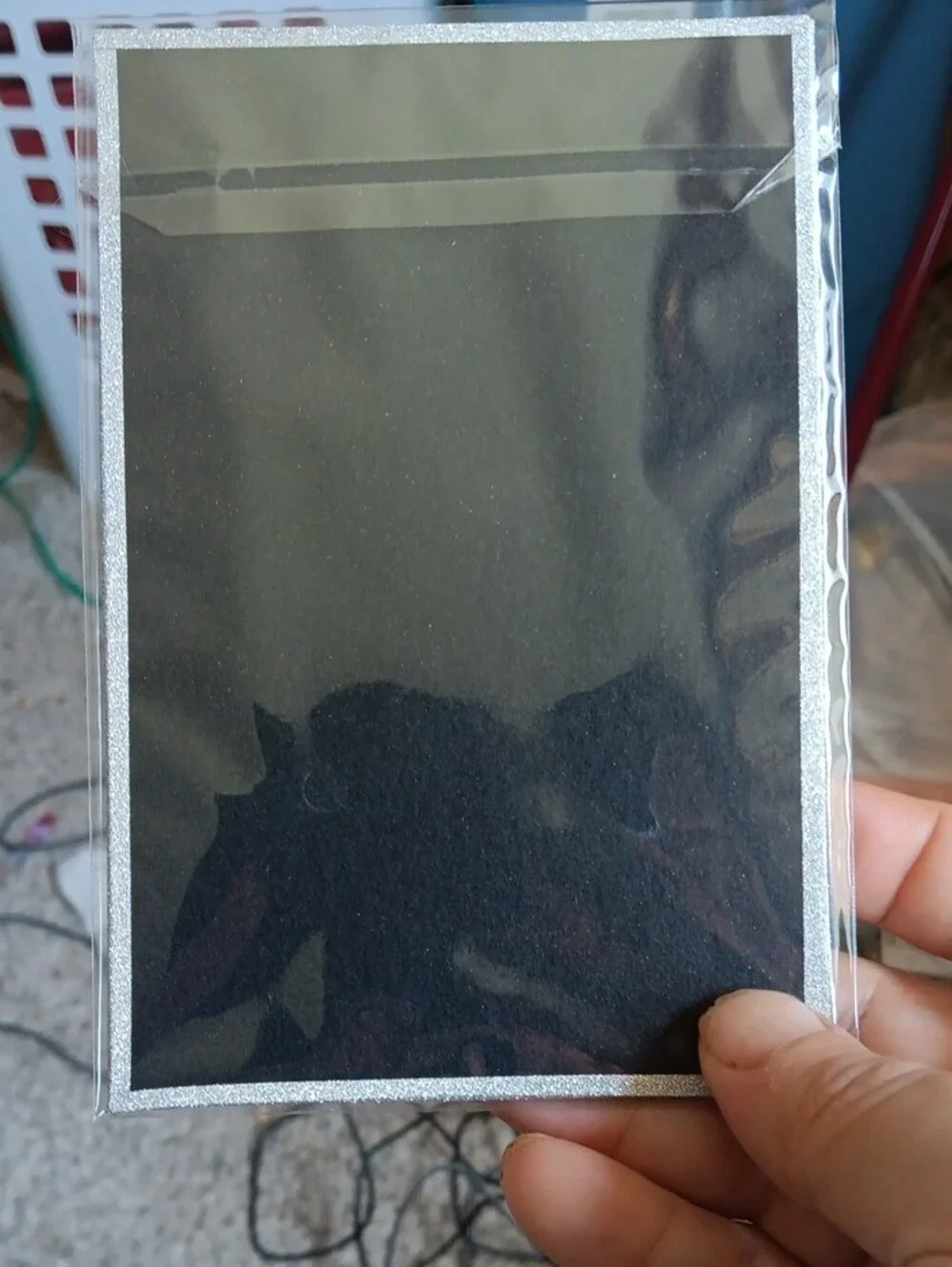 Pokemon Green & Black Holographic Artboard Sleeve with Silver Trim